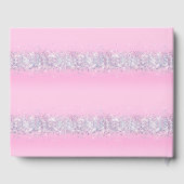 ピンクとカラフルグリッタースウィート16パーティー ゲストブック (裏面)