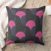 ピンクとガンパウダーグレー クッション (ブランケット)