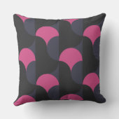 ピンクとガンパウダーグレー クッション (裏面)