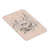 ピンクとクリームの背景のラ・プティ・ファミリー マグネット (右側)