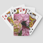 ピンクとクリームアジサイ トランプ (裏面)