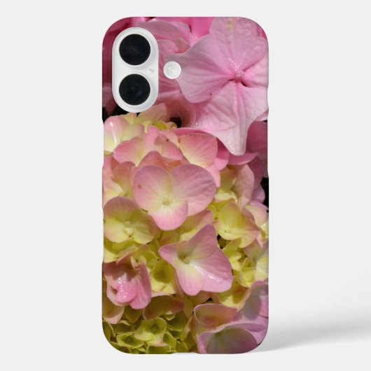 ピンクとクリームアジサイ Case-Mate iPhoneケース (裏面)
