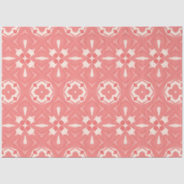 ピンクとクリームカラーアートデコデコデコページ紙 薄葉紙