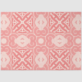 ピンクとクリームカラーアートデコデコデコページ紙 薄葉紙