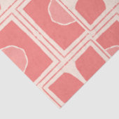 ピンクとクリームカラーアートデコデコデコページ紙 薄葉紙 (詳細)