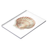 ピンクとクリームシーシェル ノートブック (左側)