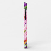 ピンクとクリームパープルバラの水彩グリッター Case-Mate iPhoneケース (裏面/左)