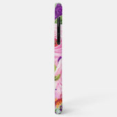 ピンクとクリームパープルバラの水彩グリッター Case-Mate iPhoneケース (裏面/左)