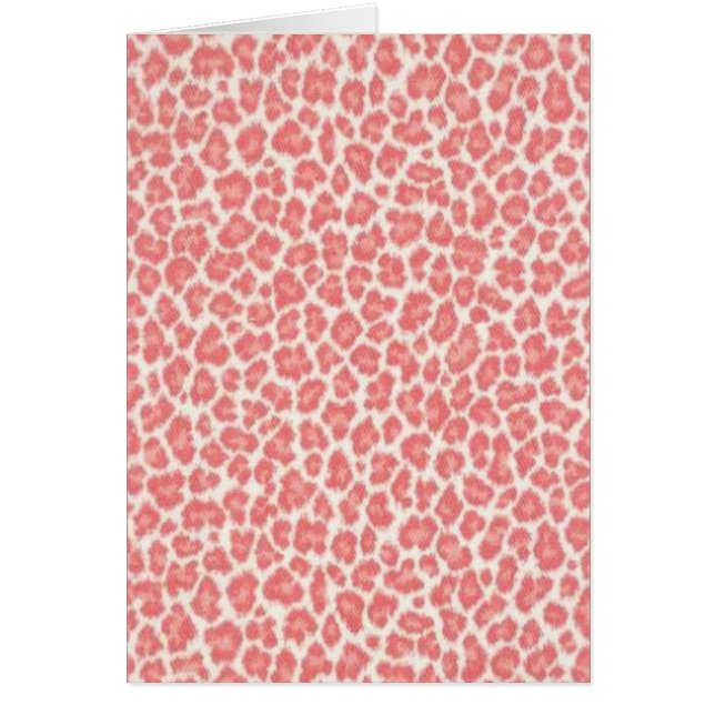 ピンクとクリームヒョウのプリントギフト (正面)