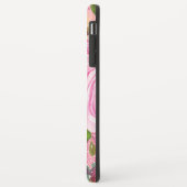 ピンクとクリームピンクの水彩バラグリッター Case-Mate iPhoneケース (裏面/左)
