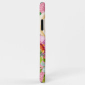 ピンクとクリームピンクの水彩バラグリッター Case-Mate iPhoneケース (裏面/右)