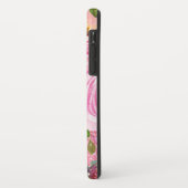 ピンクとクリームピンクの水彩バラグリッター Case-Mate iPhoneケース (裏面/左)