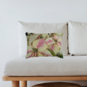 ピンクとクリーム大理石ポインセティアスフローラ アクセントクッション