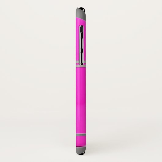 ピンクとクロムのヴィンテージ冷蔵庫かわいい Case-Mate iPhoneケース (裏面/左)