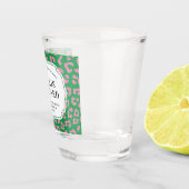 ピンクとグリーンのアニマルプリントバチェロレッテ ショットグラス (右)