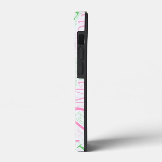 ピンクとグリーンのケース Case-Mate iPhoneケース (裏面 / 左)