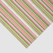 ピンクとグリーンのストライプティッシュペーパー 薄葉紙 (詳細)