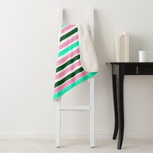 ピンクとグリーンのストライプ