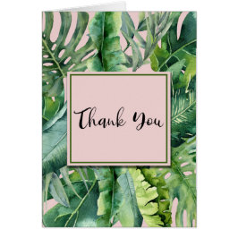 ピンクとグリーンのトロピカル葉サンキュー