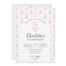 ピンクとグリーンのハイドランジア トレリス リボン付き