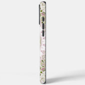 ピンクとグリーンのフローラル・マンダラ柄デザイン Case-Mate iPhoneケース (裏面 / 左)