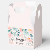 ピンクとグリーンのフローラ縁ど フェイバーボックス (オープン)