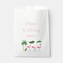 ピンクとグリーンのフローラ誕生日