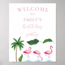 ピンクとグリーンのフローラ誕生日