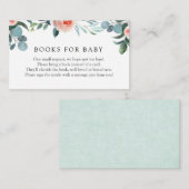 ピンクとグリーンのベビー用ブックカード エンクロージャーカード (正面/裏面)