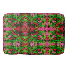 ピンクとグリーンの勉強 バスマット