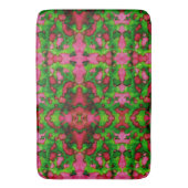 ピンクとグリーンの勉強 バスマット (正面縦)