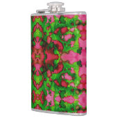 ピンクとグリーンの勉強 フラスク (左)