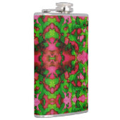 ピンクとグリーンの勉強 フラスク (右)