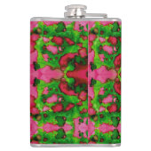 ピンクとグリーンの勉強 フラスク (裏面)