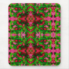 ピンクとグリーンの勉強 マウスパッド