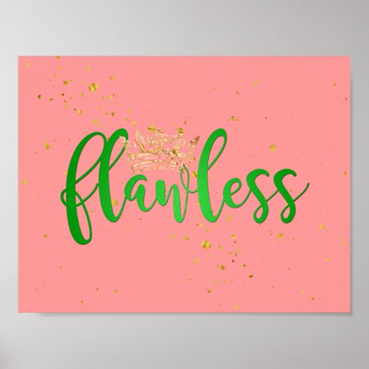 ピンクとグリーンの完璧なポスター ポスター (正面)