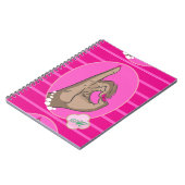 ピンクとグリーンの愛 ノートブック (左側)