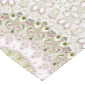 ピンクとグリーンの春メダリオンパターン テーブルクロス (アングル)