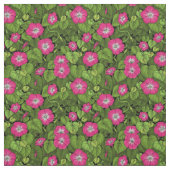 ピンクとグリーンの朝顔 ファブリック (見本)