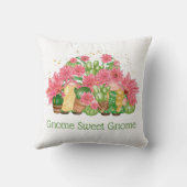 ピンクとグリーンの格言格言スウィート格言 クッション (裏面)