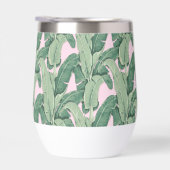 ピンクとグリーンの熱帯葉産 |ココナッツドリンク | (右面)