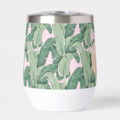 ピンクとグリーンの熱帯葉産 |ココナッツドリンク | (正面)