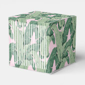 ピンクとグリーンの熱帯葉産 |ココナッツドリンク | フェイバーボックス (裏面サイド)