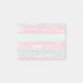 ピンクとグリーンの素朴木製フェスグランジテクスチャ ポストイット (正面)