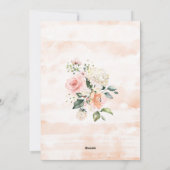 ピンクとグリーンの結婚前お披露目パーティー招待状 シーズンカード (裏面)