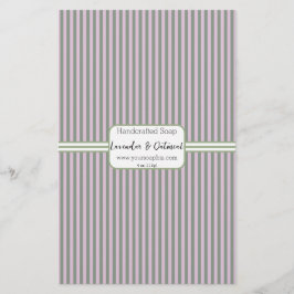 ピンクとグリーンの縦ストライプ向きソープ紙シート