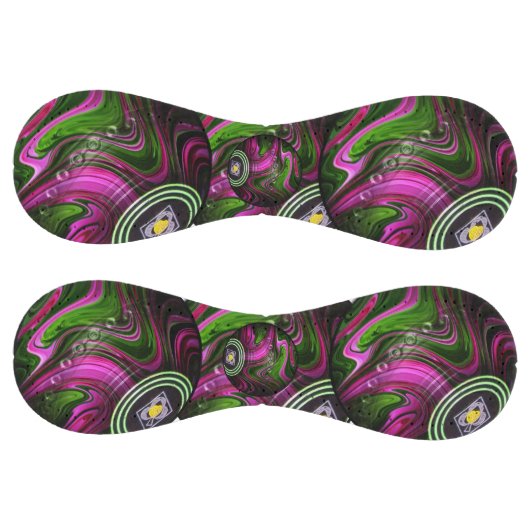 ピンクとグリーンの芝生鉢、ソフトボール ソフトボール (パネル)