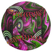 ピンクとグリーンの芝生鉢、ソフトボール ソフトボール (正面)