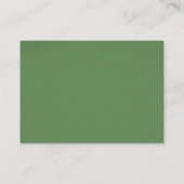 ピンクとグリーンの花柄の名刺 エンクロージャーカード (裏面)