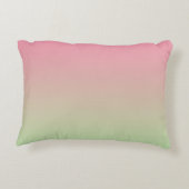 「ピンクとグリーングラデーション」 アクセントクッション (裏面)